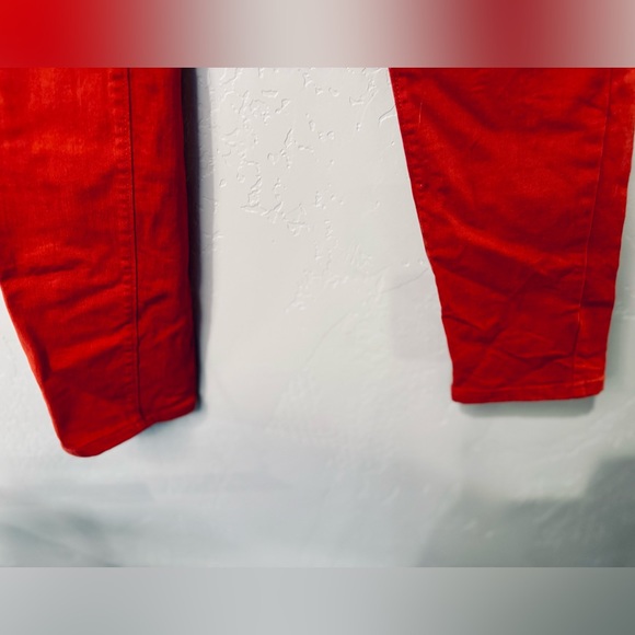 Ann Taylor Jeans Curvy Fit Skinny Jeans Red Washed Color Denim SZ 2 - Like NEW! - Picture 9 of 16